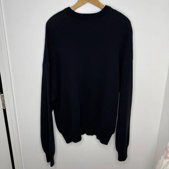 ESSENTIALS Fear Of God Black Knit Crew Neck Sweater